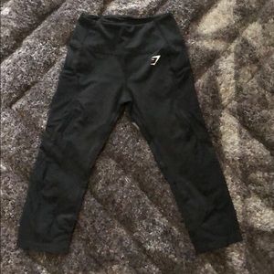 Gymshark black Aspire cropped leggings